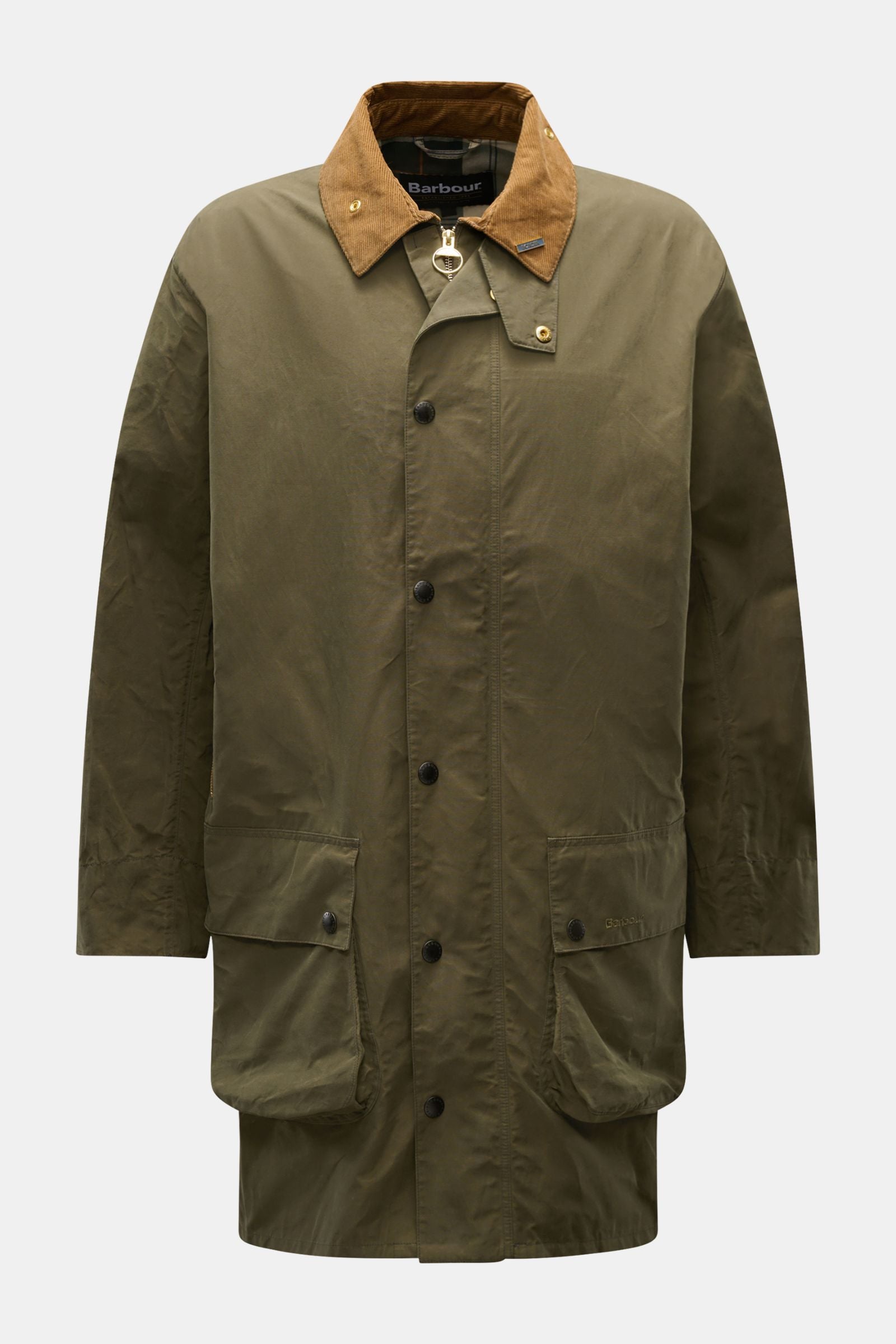 Barbour Waxed jacket 'Icons Border Casual' - olive