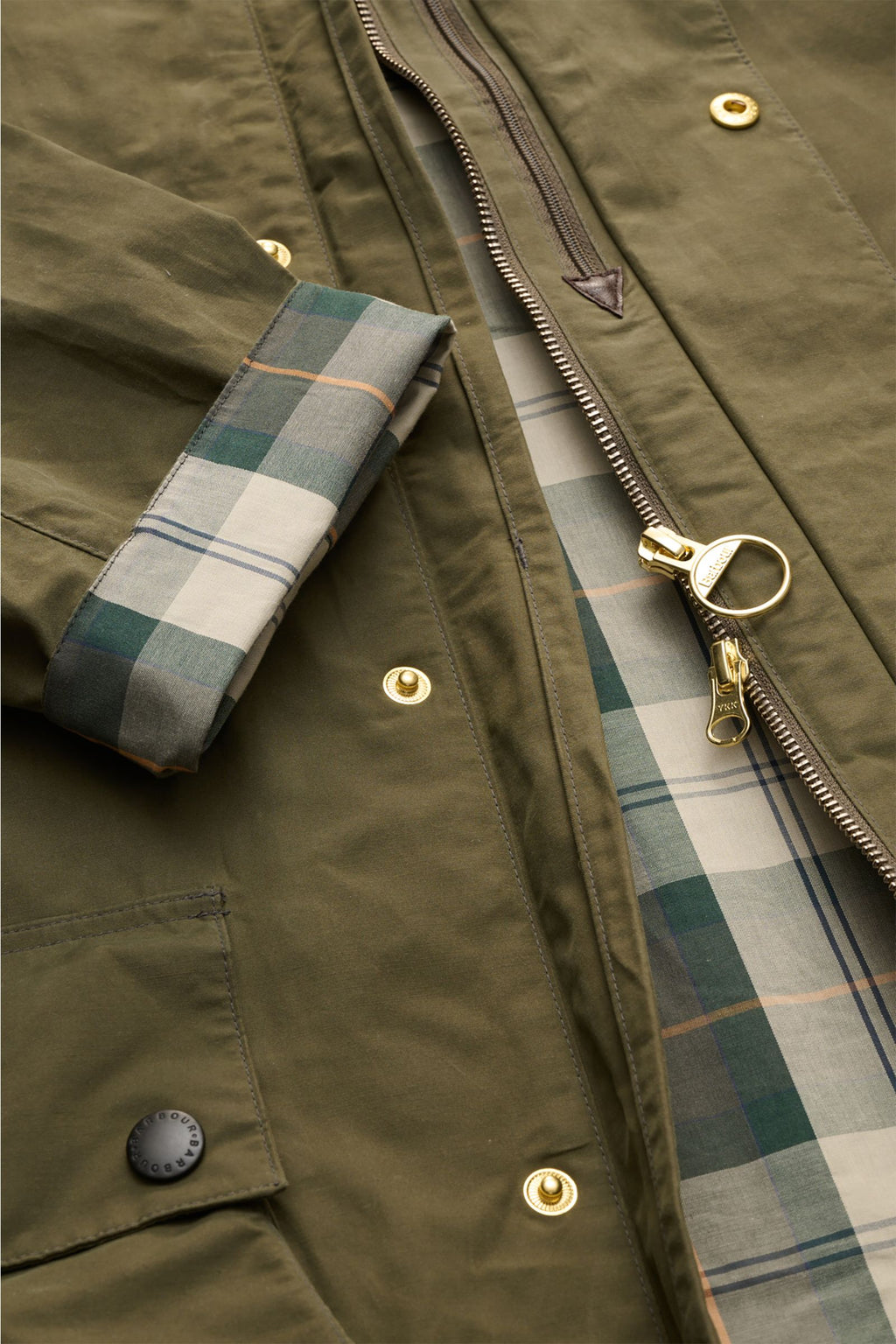Barbour Waxed jacket 'Icons Border Casual' - olive
