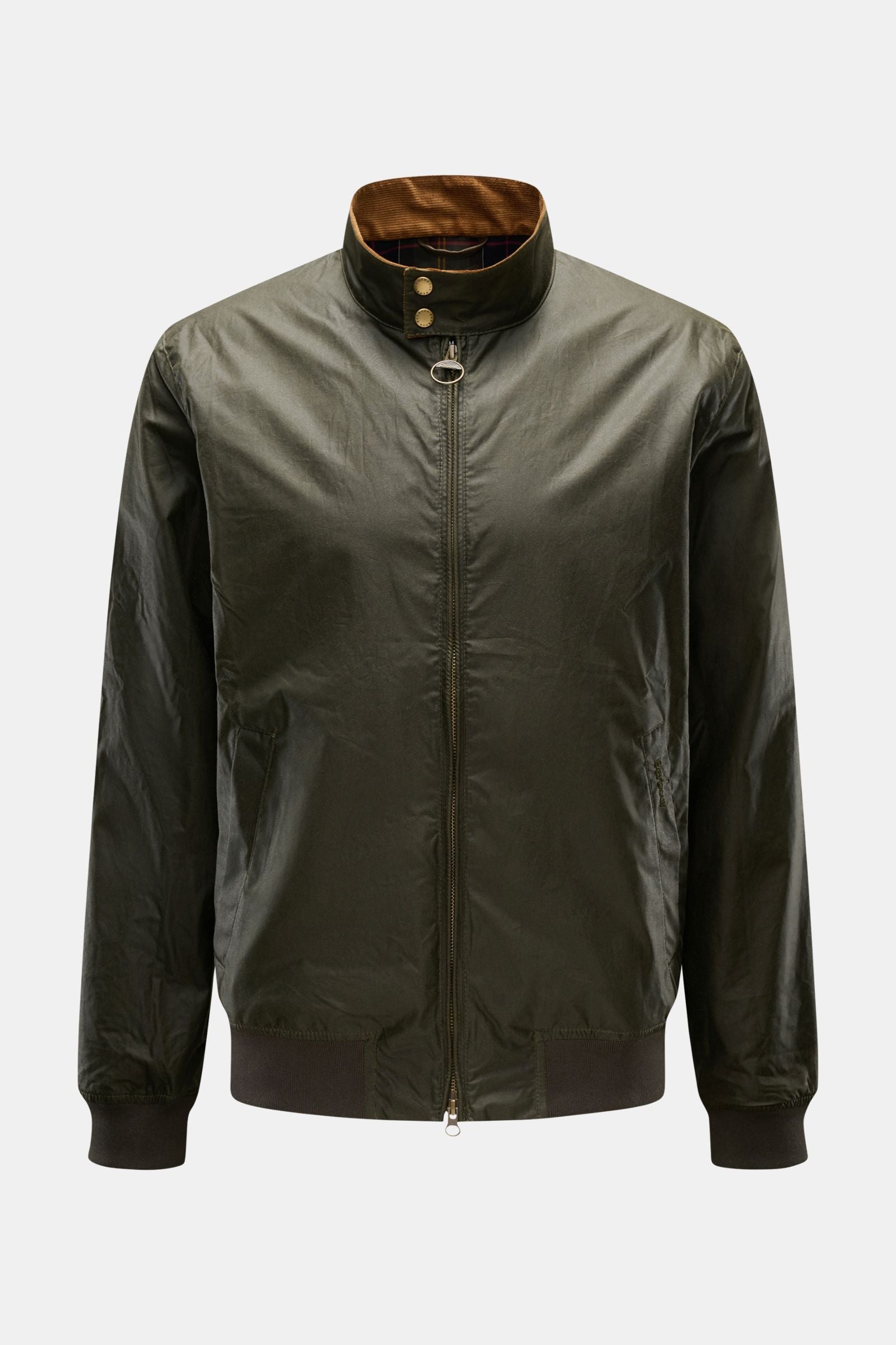 Barbour Waxed blouson 'Royston' dark - Dark olive