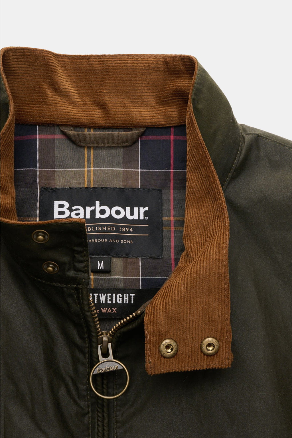Barbour Waxed blouson 'Royston' dark - Dark olive