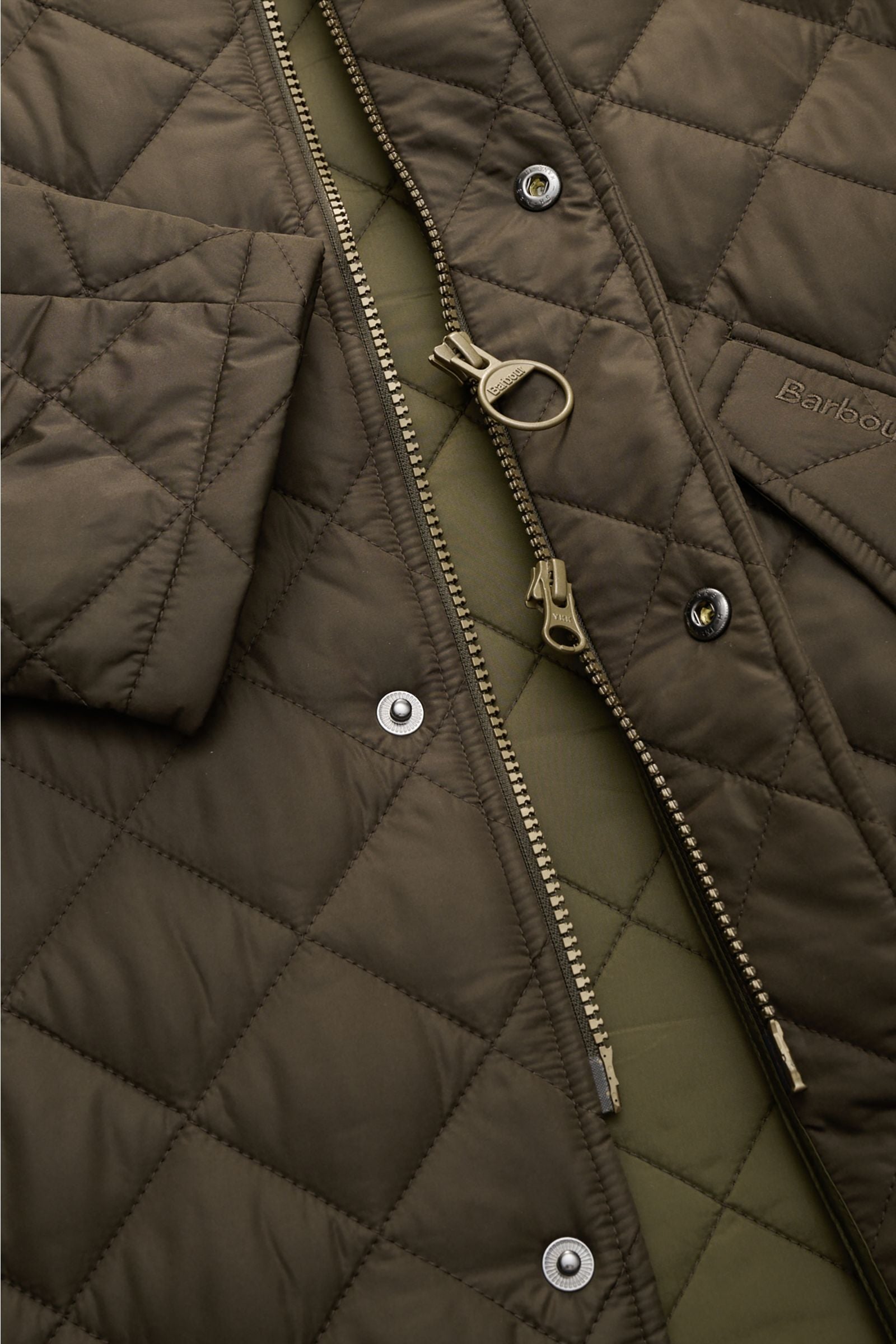 Barbour Quilted jacket 'Chelsea Sportsquilt' - Olive