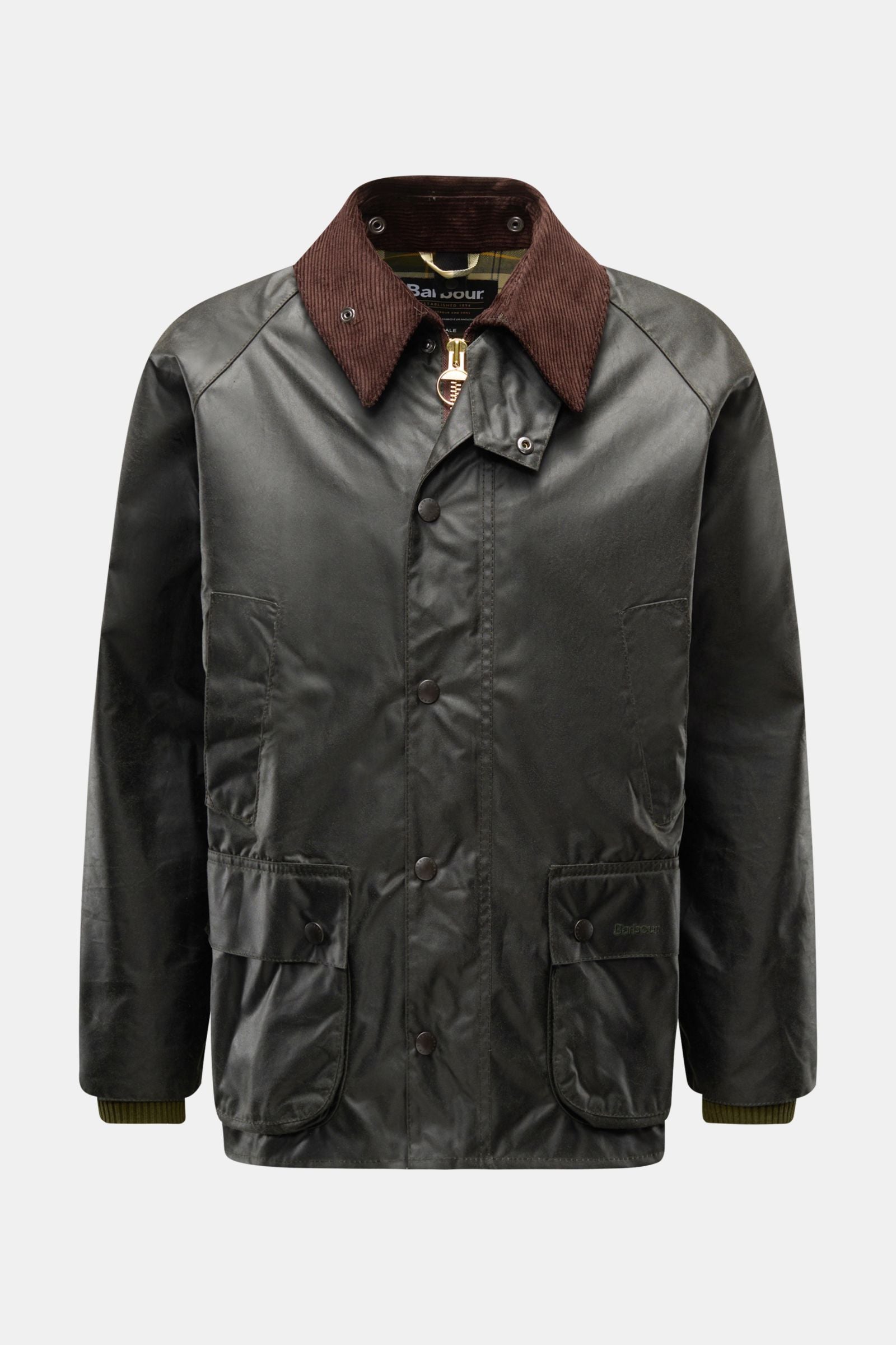 Barbour Waxed jacket 'Bedale' dark - Dark green