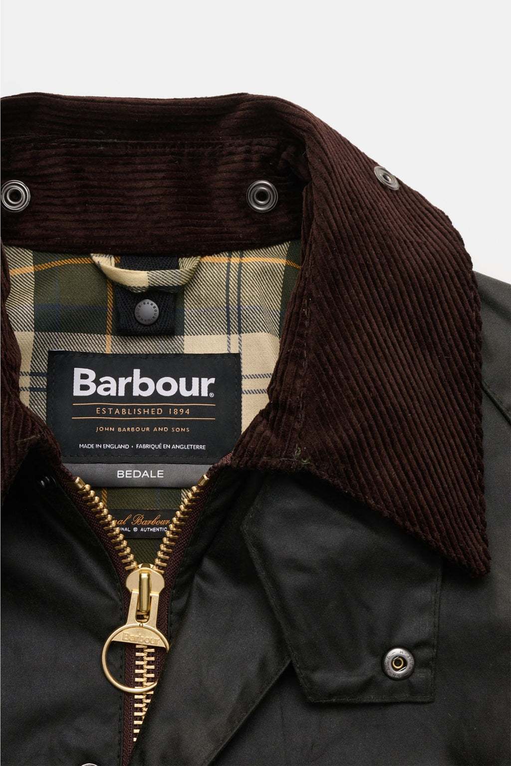 Barbour Waxed jacket 'Bedale' dark - Dark green