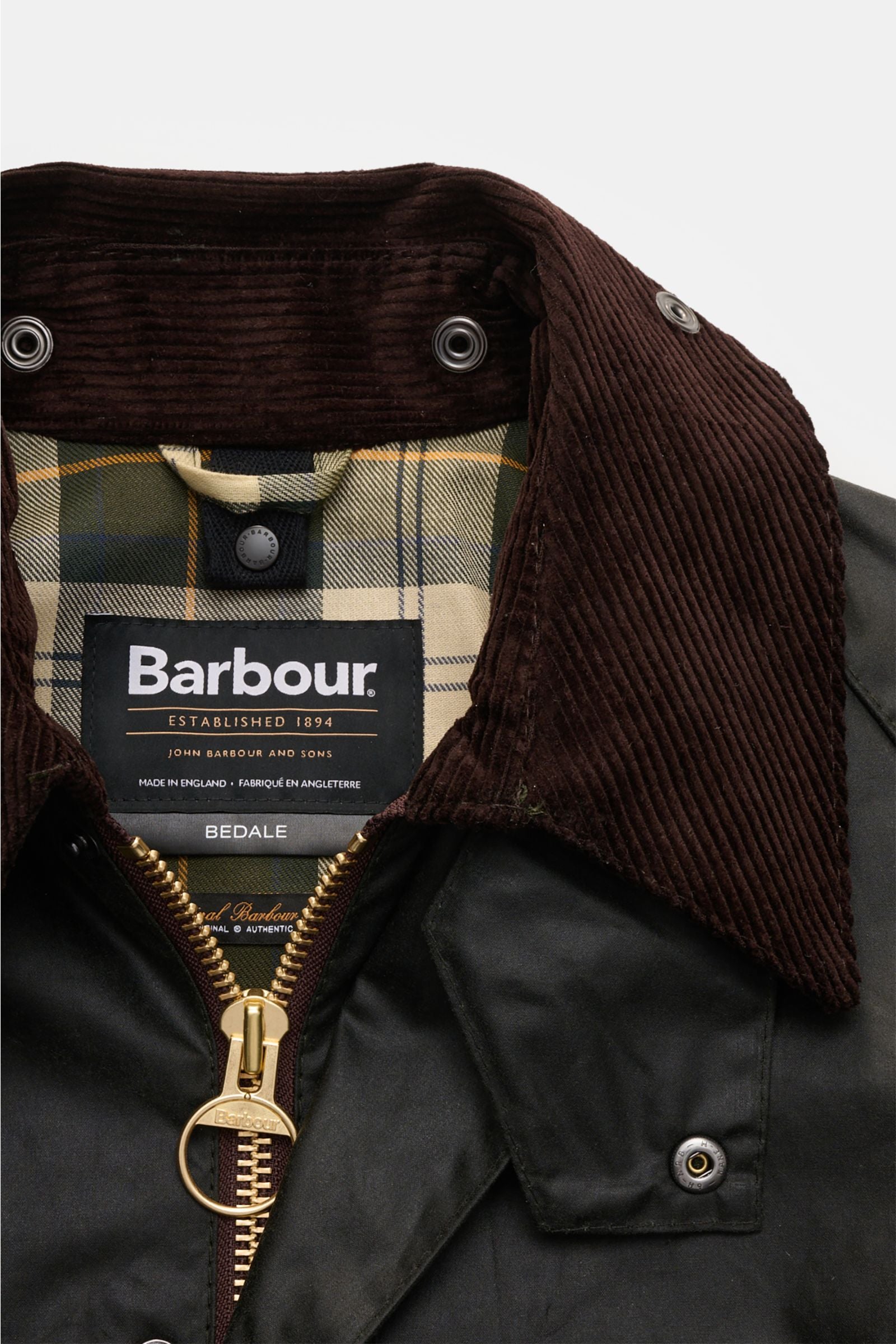 Barbour Waxed jacket 'Bedale' dark - Dark green
