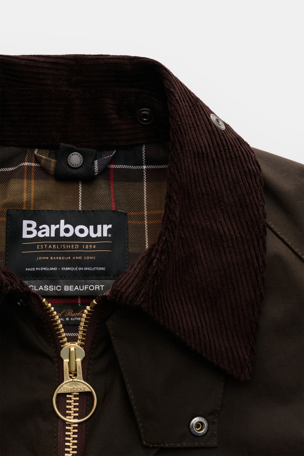 Barbour Waxed jacket 'Beaufort' dark - dark olive