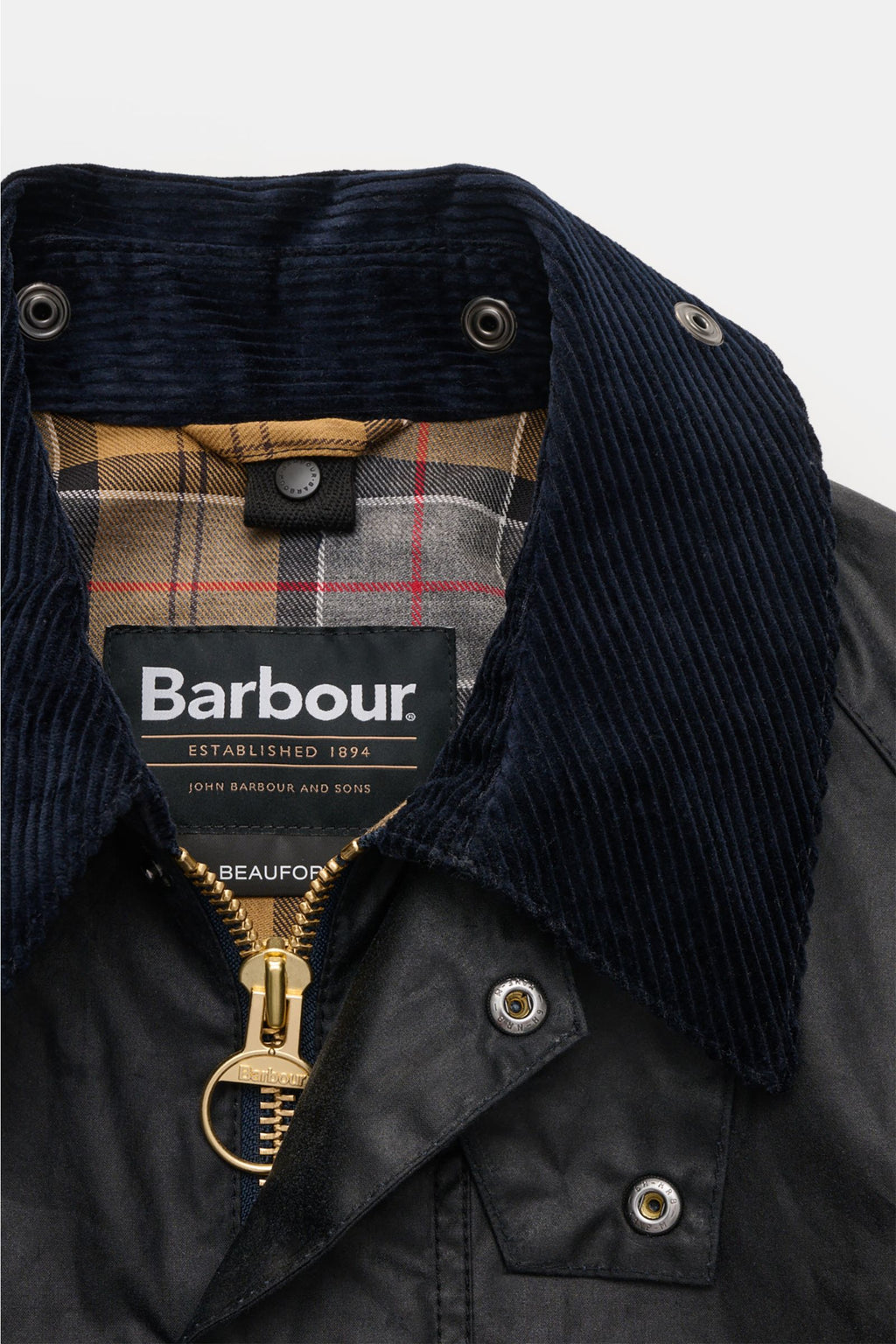 Barbour Waxed jacket 'Beaufort' - dark navy