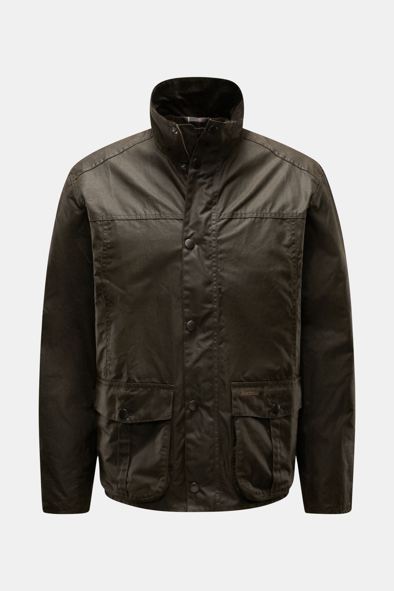 Barbour Waxed jacket 'Sander' - dark olive