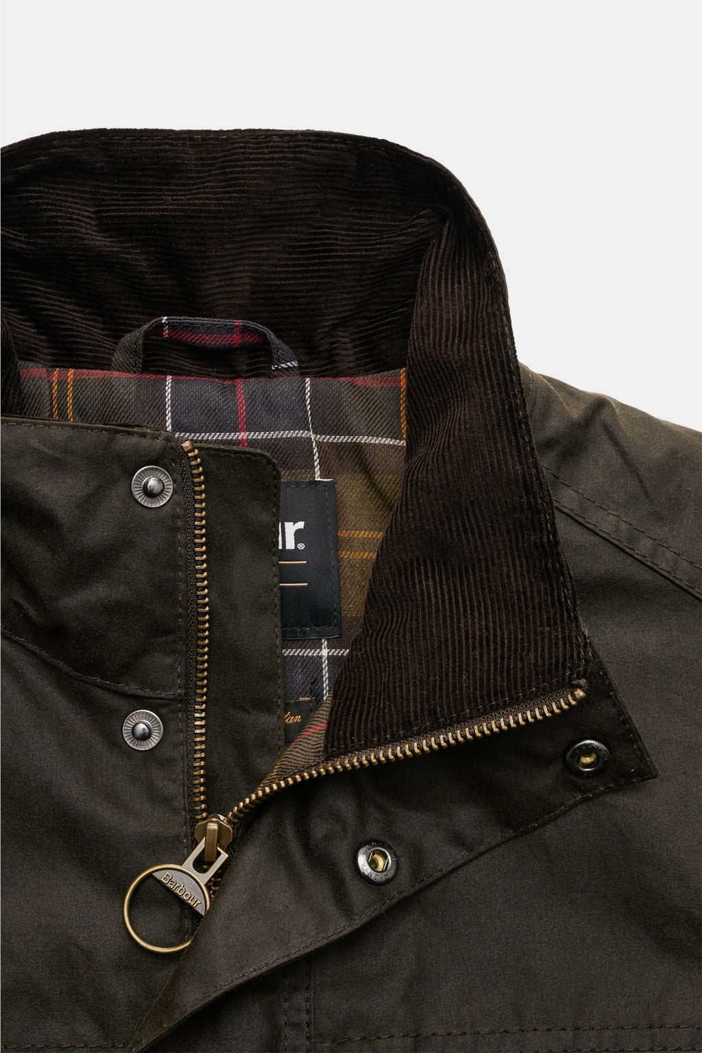 Barbour Waxed jacket 'Sander' - dark olive