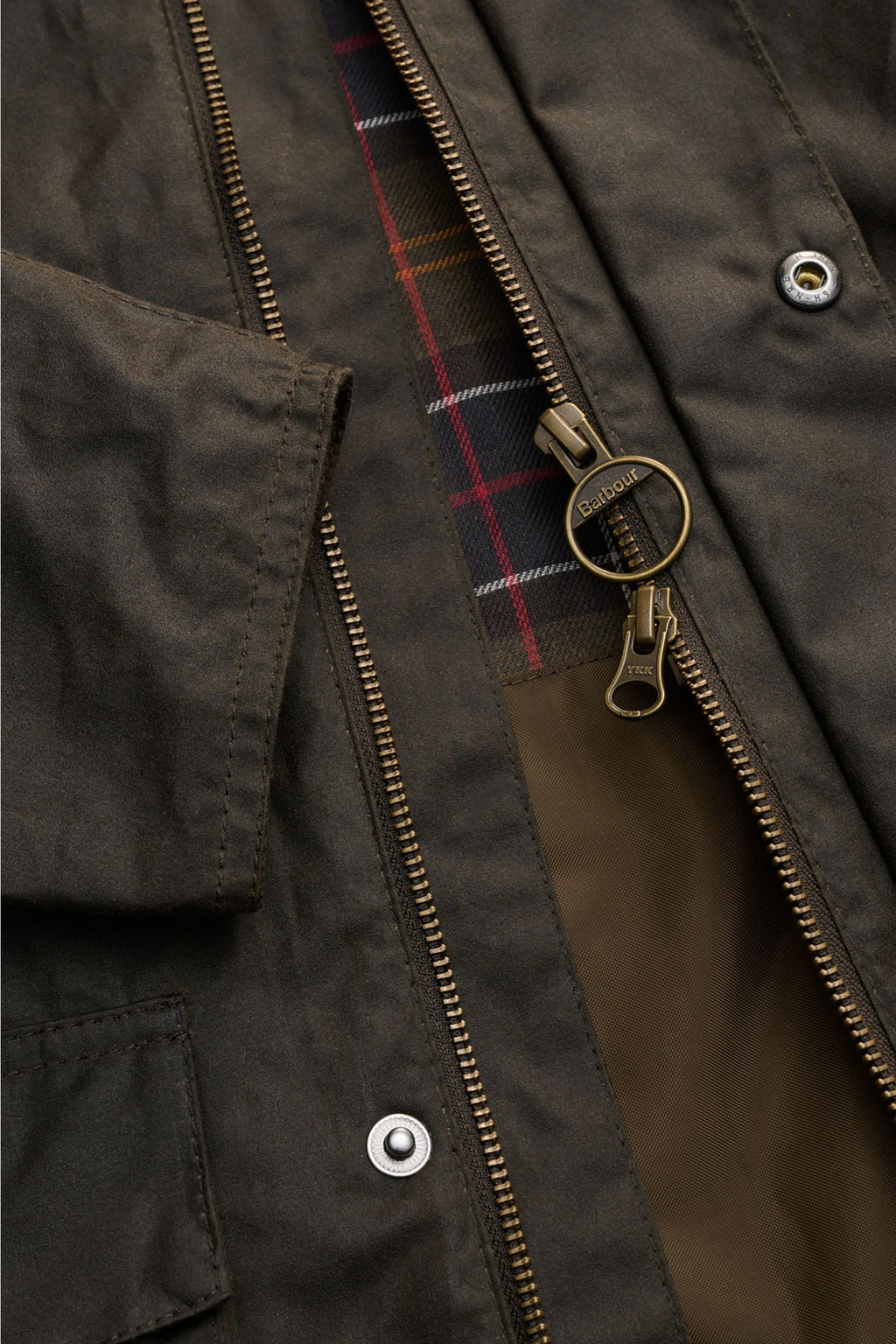 Barbour Waxed jacket 'Sander' - dark olive