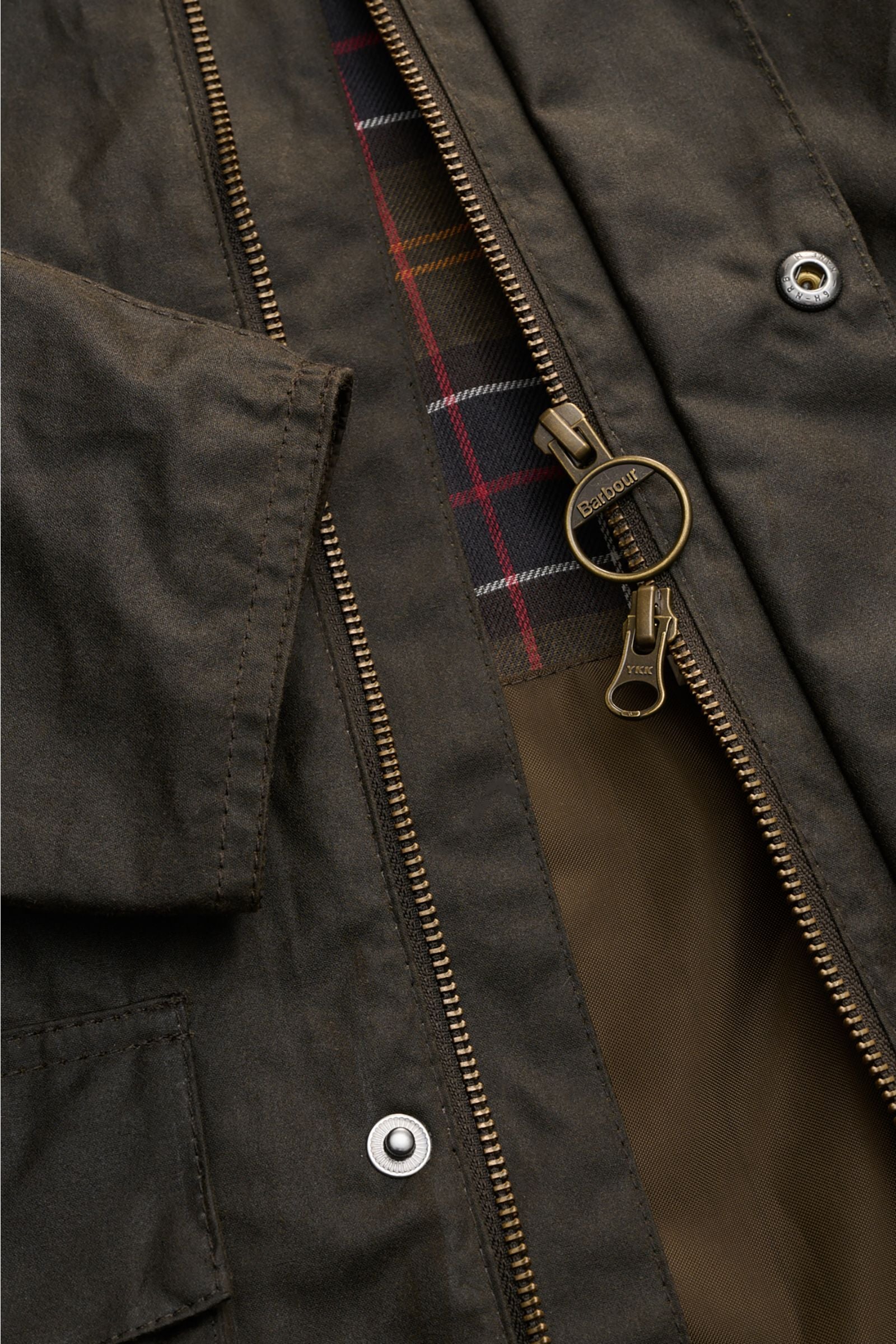 Barbour Waxed jacket 'Sander' - dark olive