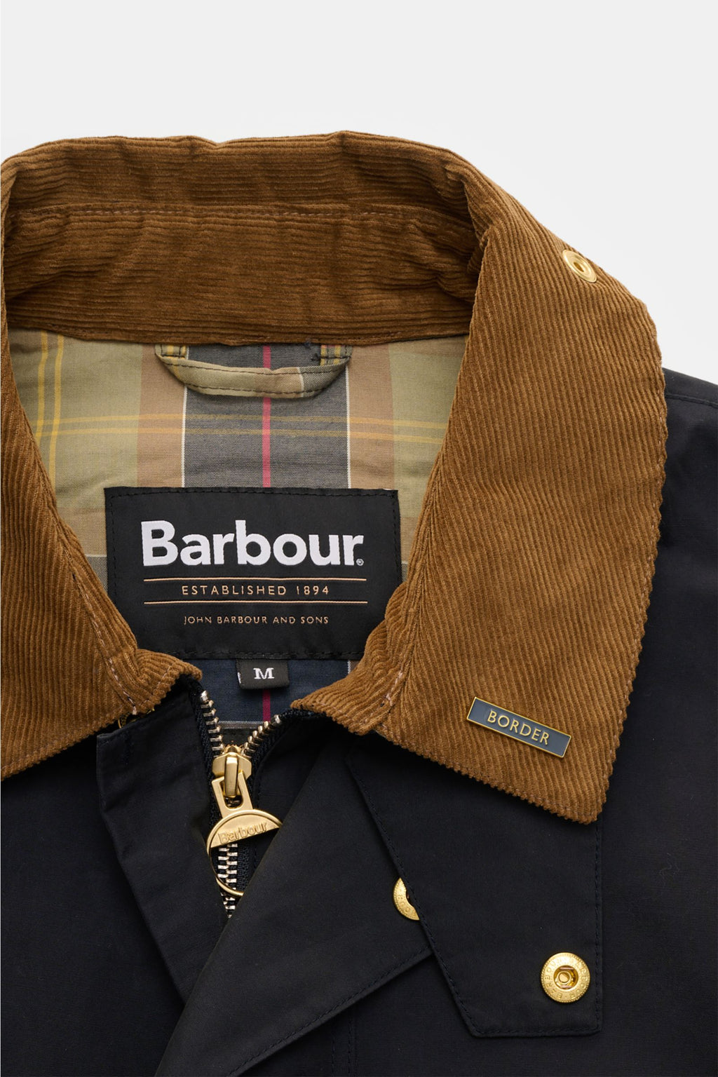 Barbour Parka 'Icons Border' - dark navy