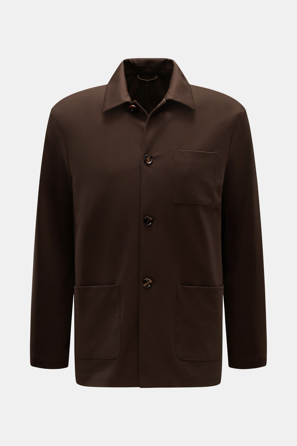 Moorer Jersey jacket 'Keaton' - dark brown