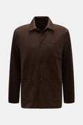 Moorer Jersey jacket 'Keaton' - dark brown