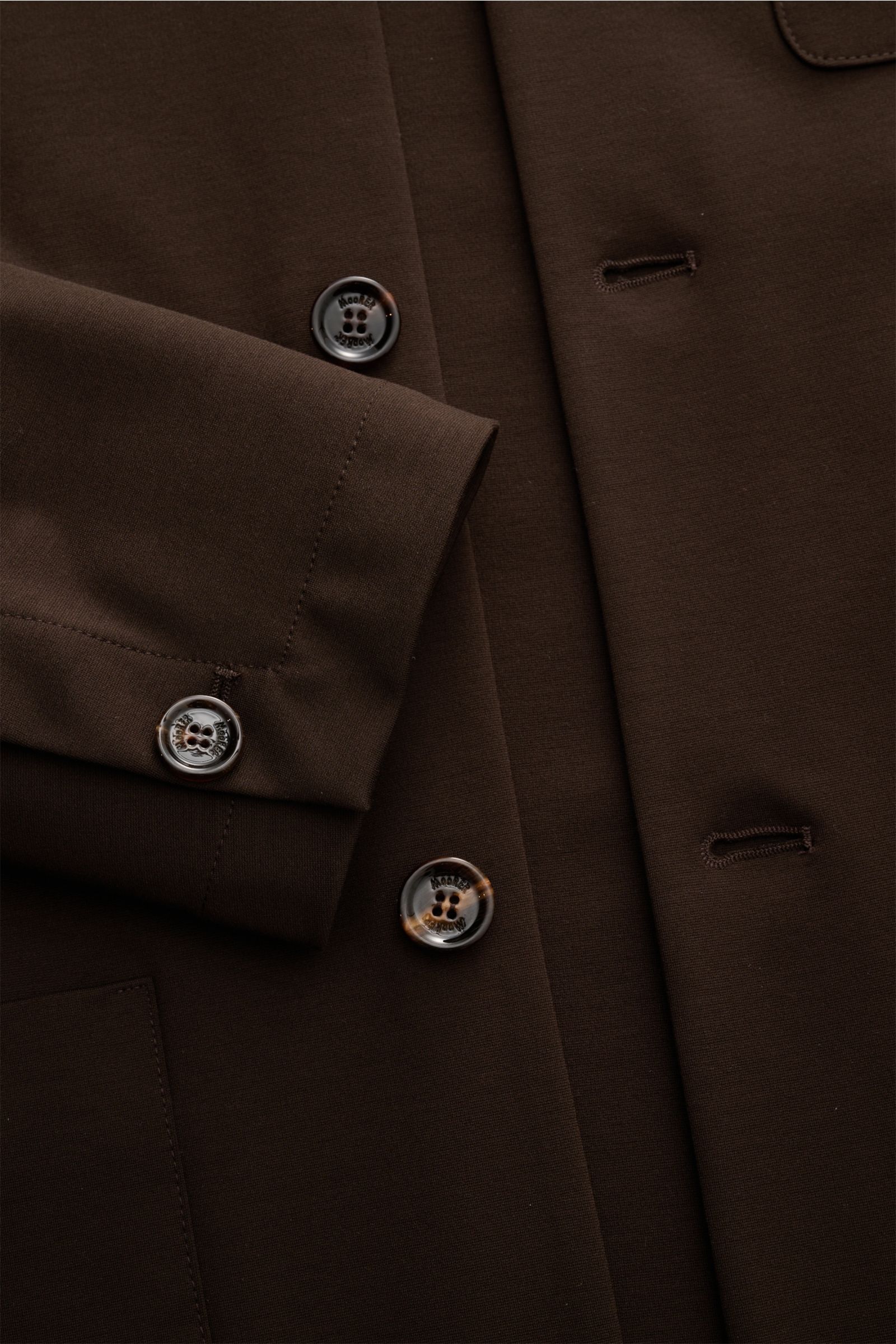 Moorer Jersey jacket 'Keaton' - dark brown
