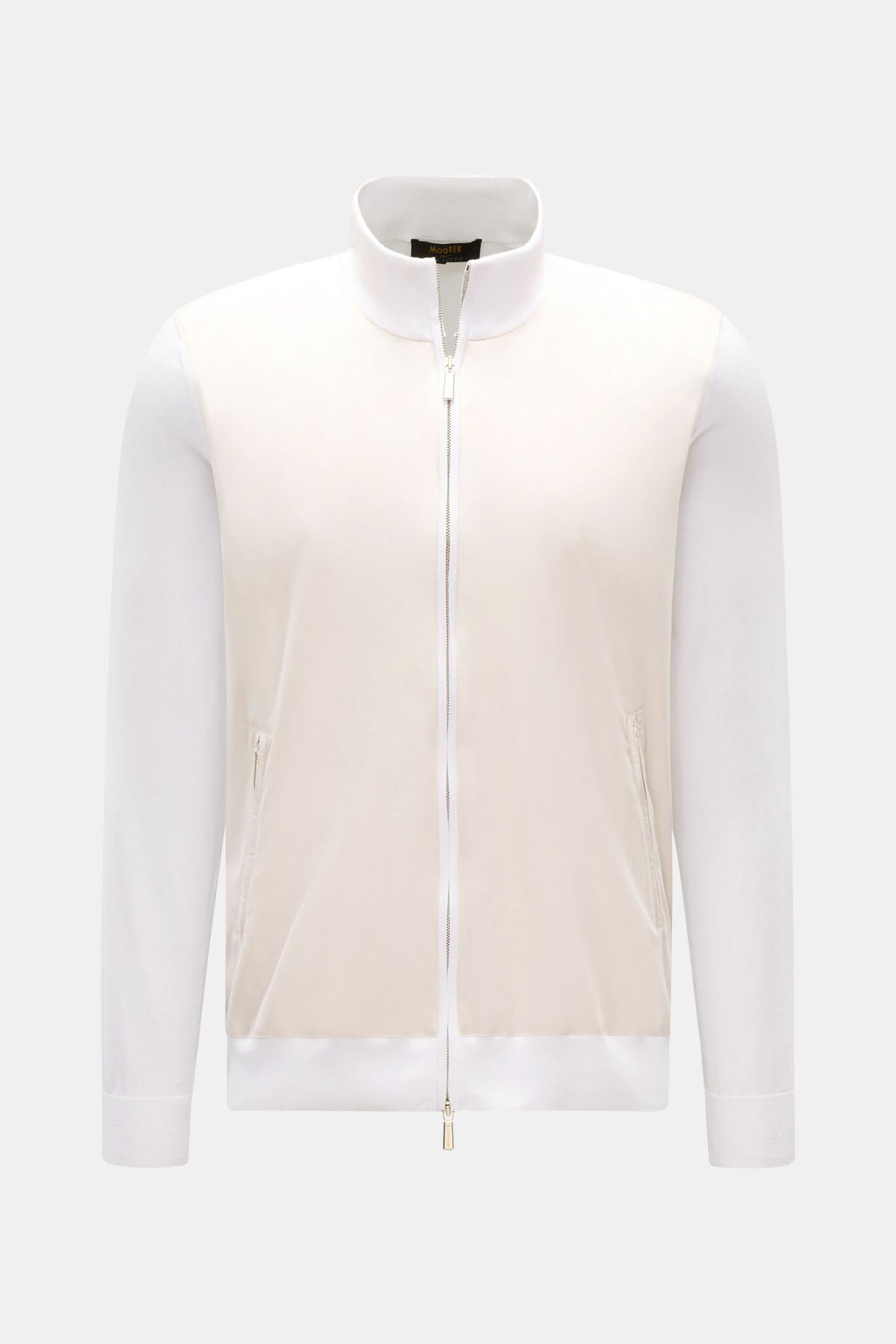 Moorer Jersey blouson 'Tolly' - whitebeige