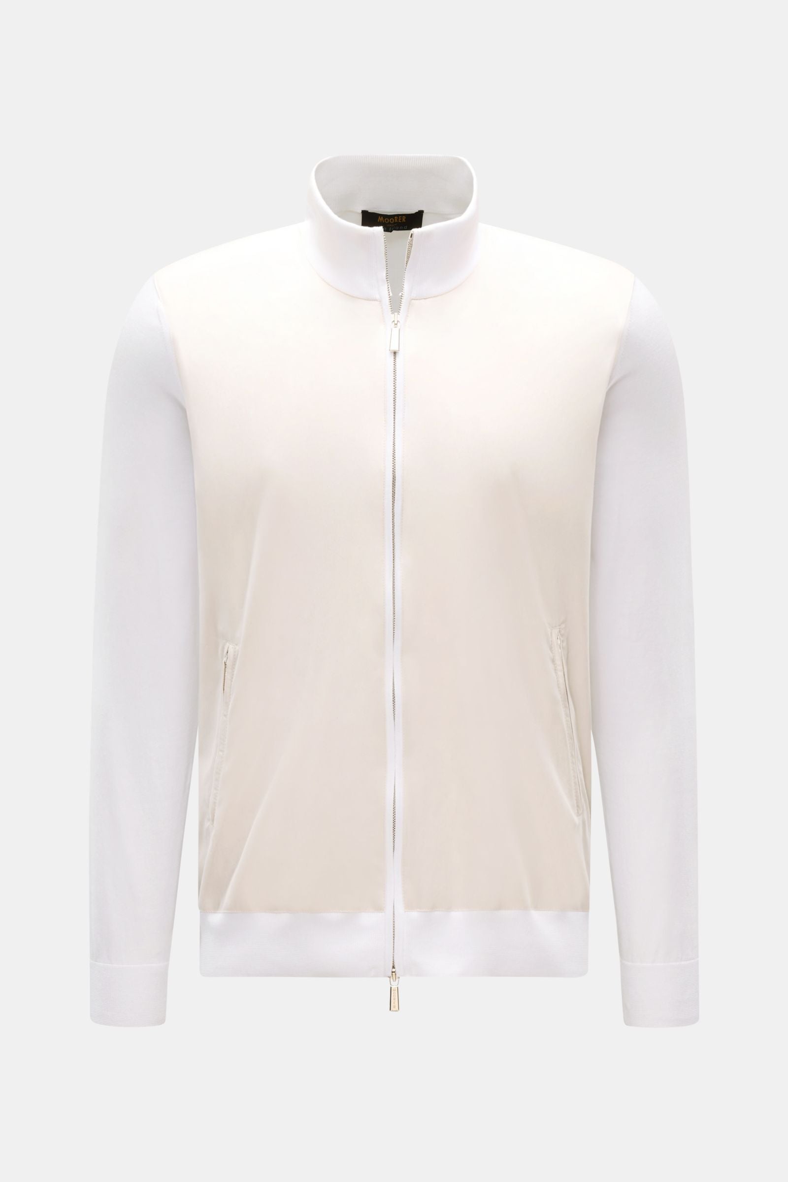 Moorer Jersey blouson 'Tolly' - whitebeige