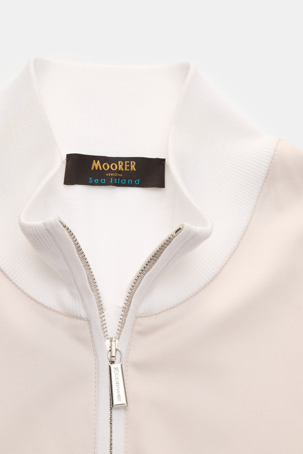 Moorer Jersey blouson 'Tolly' - whitebeige