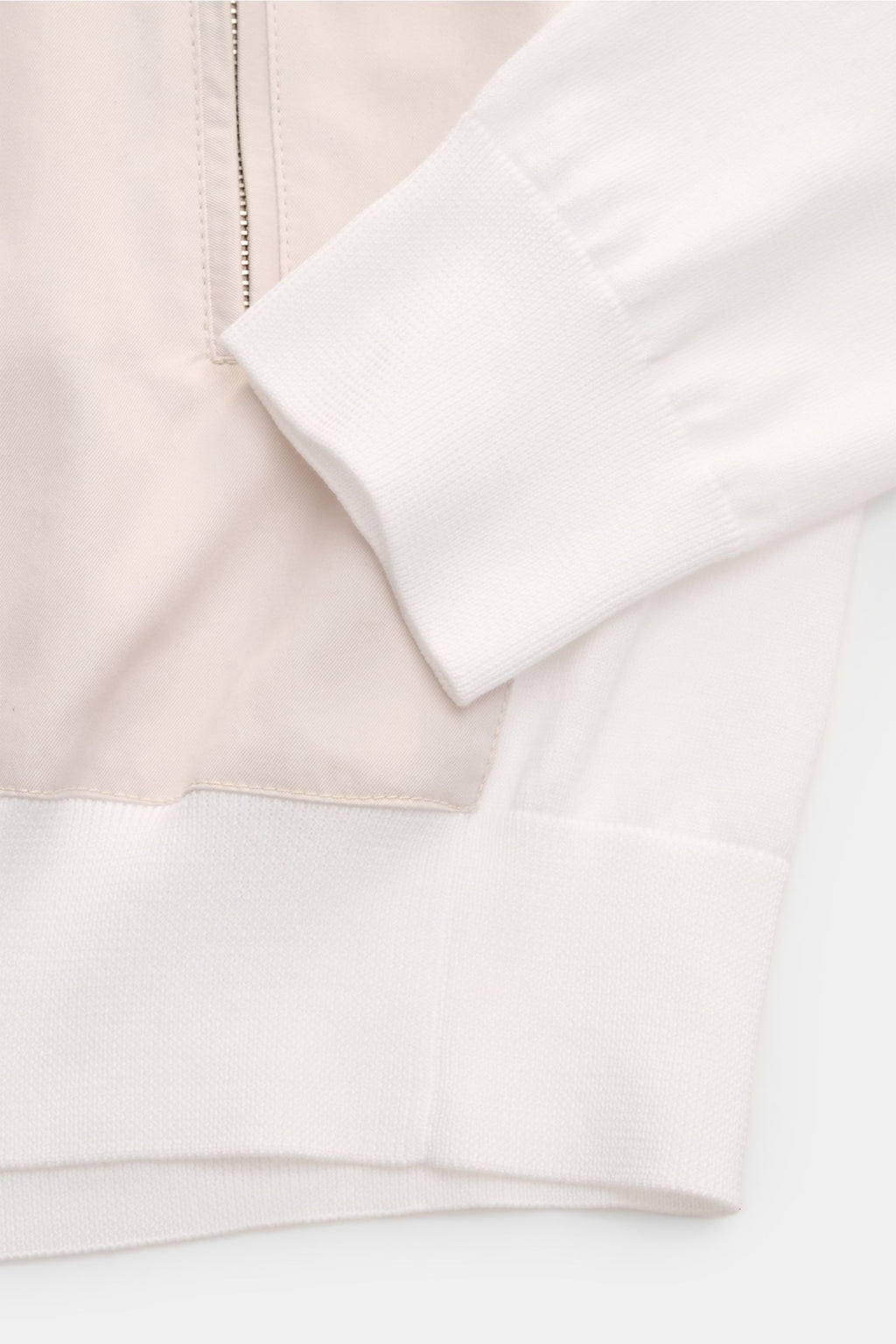 Moorer Jersey blouson 'Tolly' - whitebeige