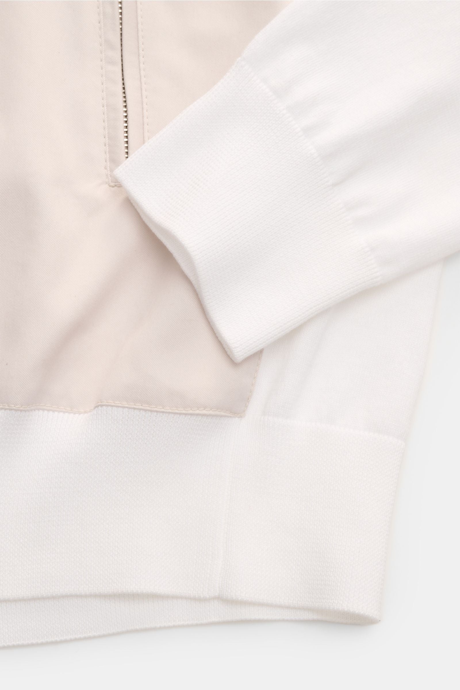 Moorer Jersey blouson 'Tolly' - whitebeige