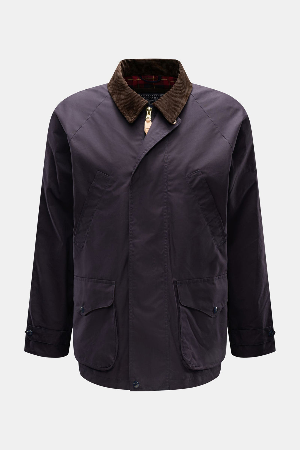 Manifattura Ceccarelli Waxed jacket 'Raincaban' - navy
