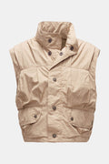 Our Legacy Outdoor gilet 'Cropped Exhale Puffa' - beige