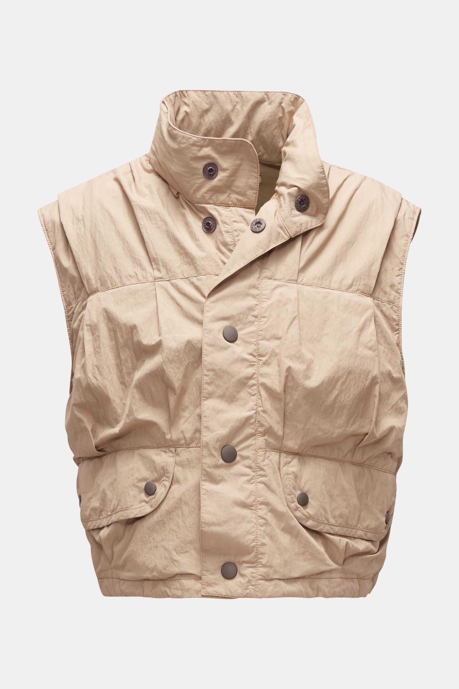 Our Legacy Outdoor gilet 'Cropped Exhale Puffa' - beige
