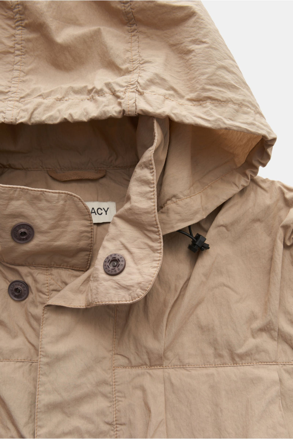 Our Legacy Outdoor gilet 'Cropped Exhale Puffa' - beige