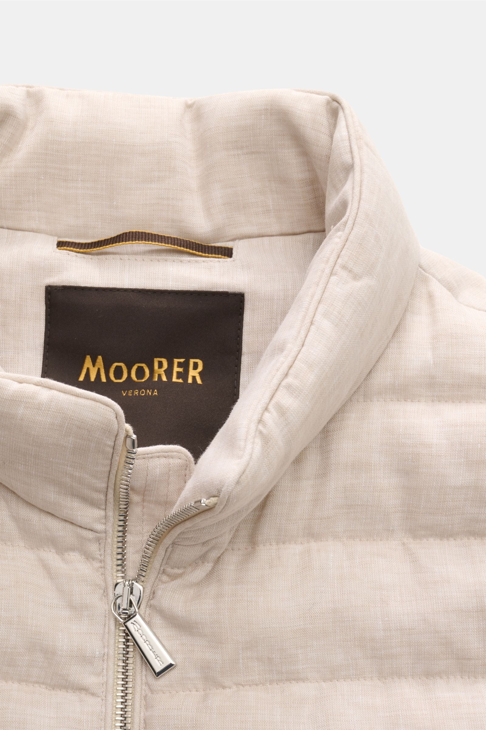 Moorer Down gilet 'Calaf' - Beige