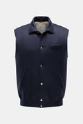 Brunello Cucinelli Cashmere outdoor gilet - Navy