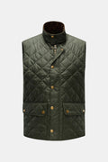 Barbour Quilted gilet 'New Lowerdale' dark - Dark green