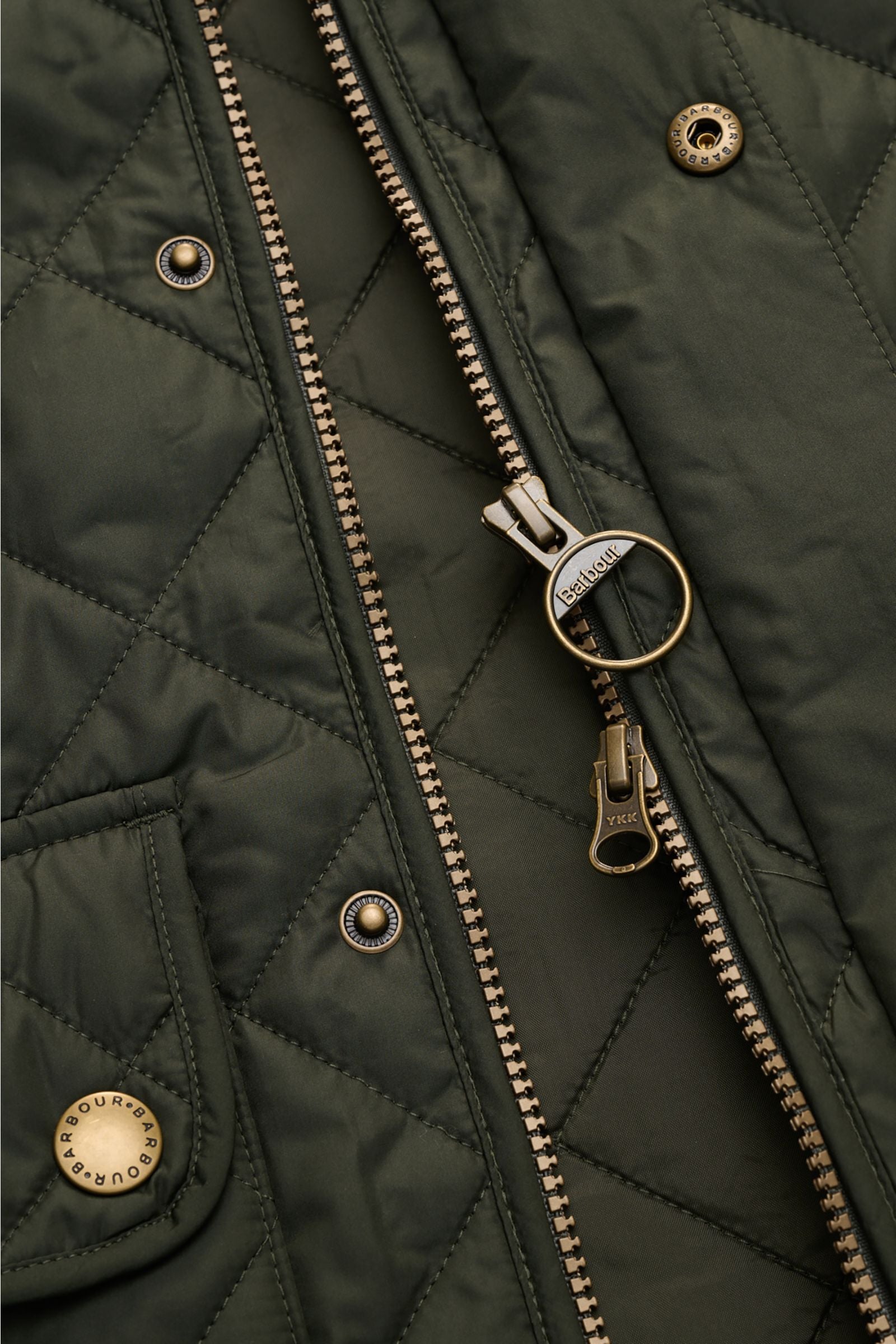 Barbour Quilted gilet 'New Lowerdale' dark - Dark green