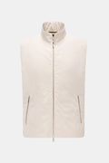 Moorer Outdoor gilet 'Senio-Si' - cream