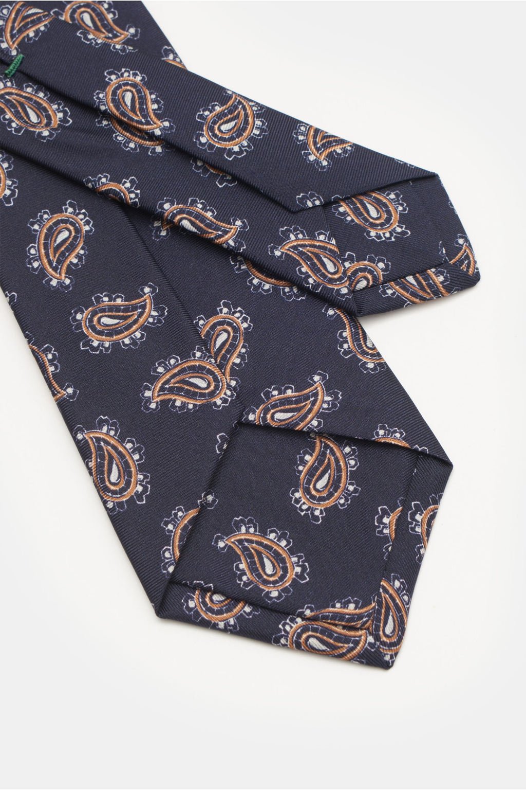 Borrelli Silk tie navy/b - Navy 2