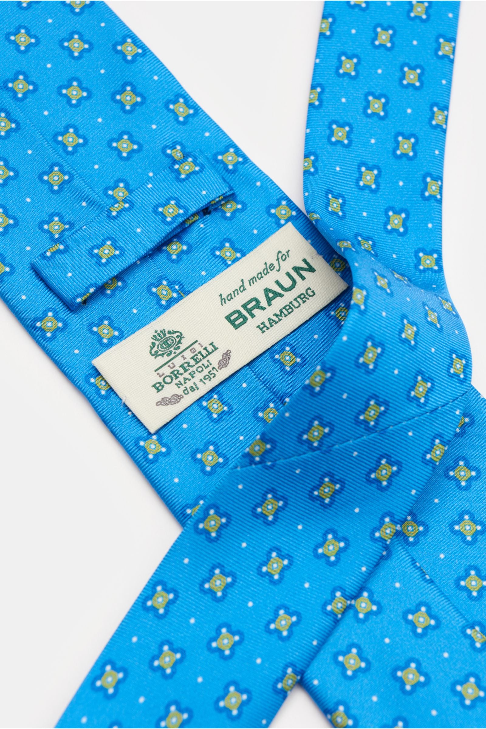 Borrelli Silk tie /t - Blue