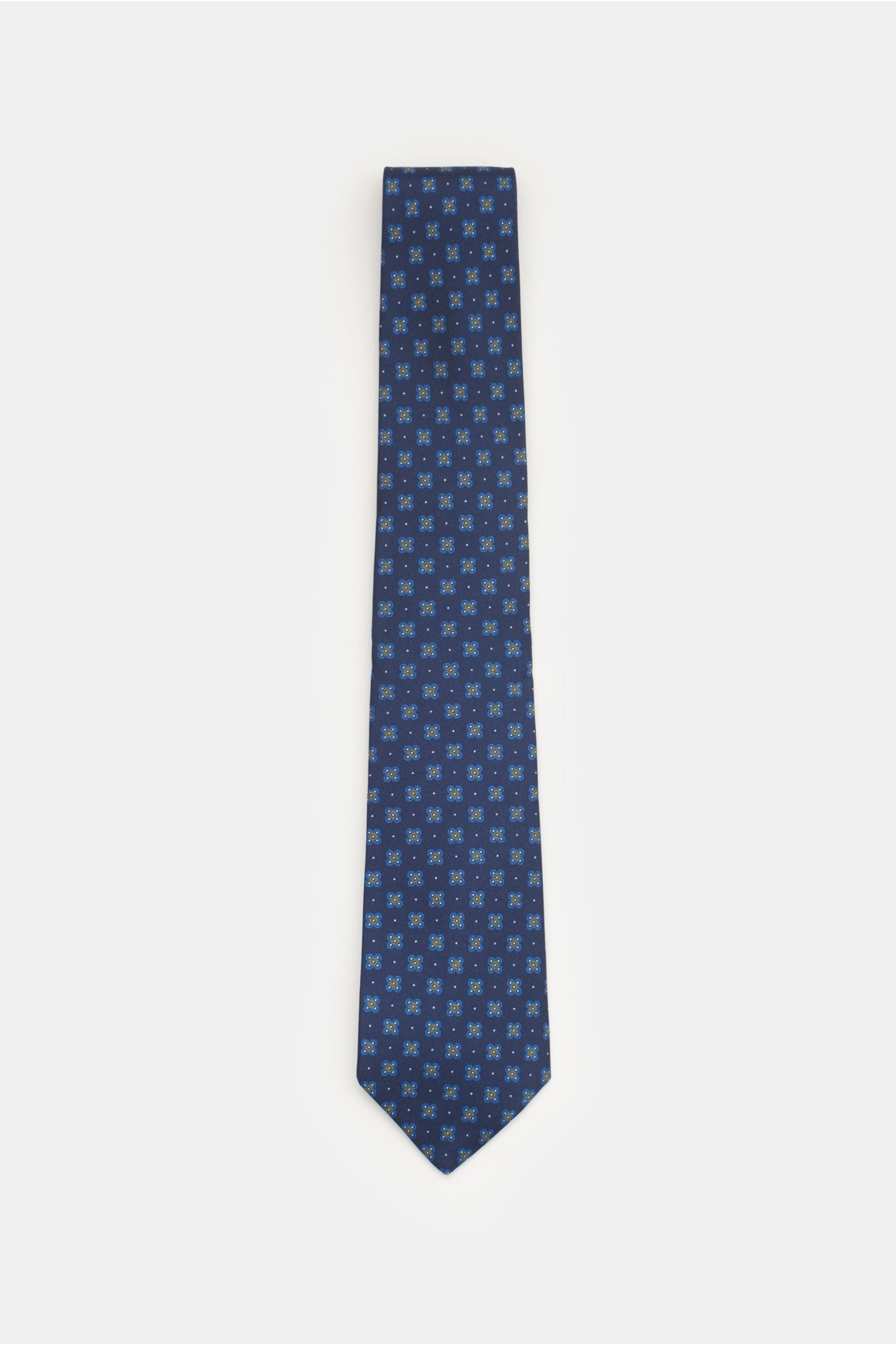 Borrelli Silk tie /t - Navy