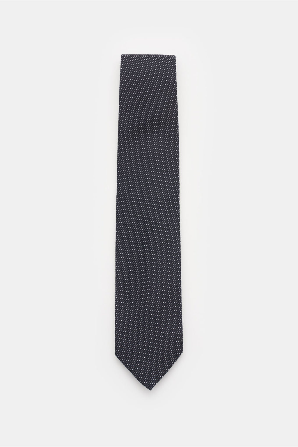 Bigi Silk tie 'Laos' dark navy/black/white dotted - dotted