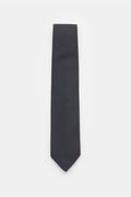 Bigi Silk tie 'Laos' dark navy/black/white dotted - dotted