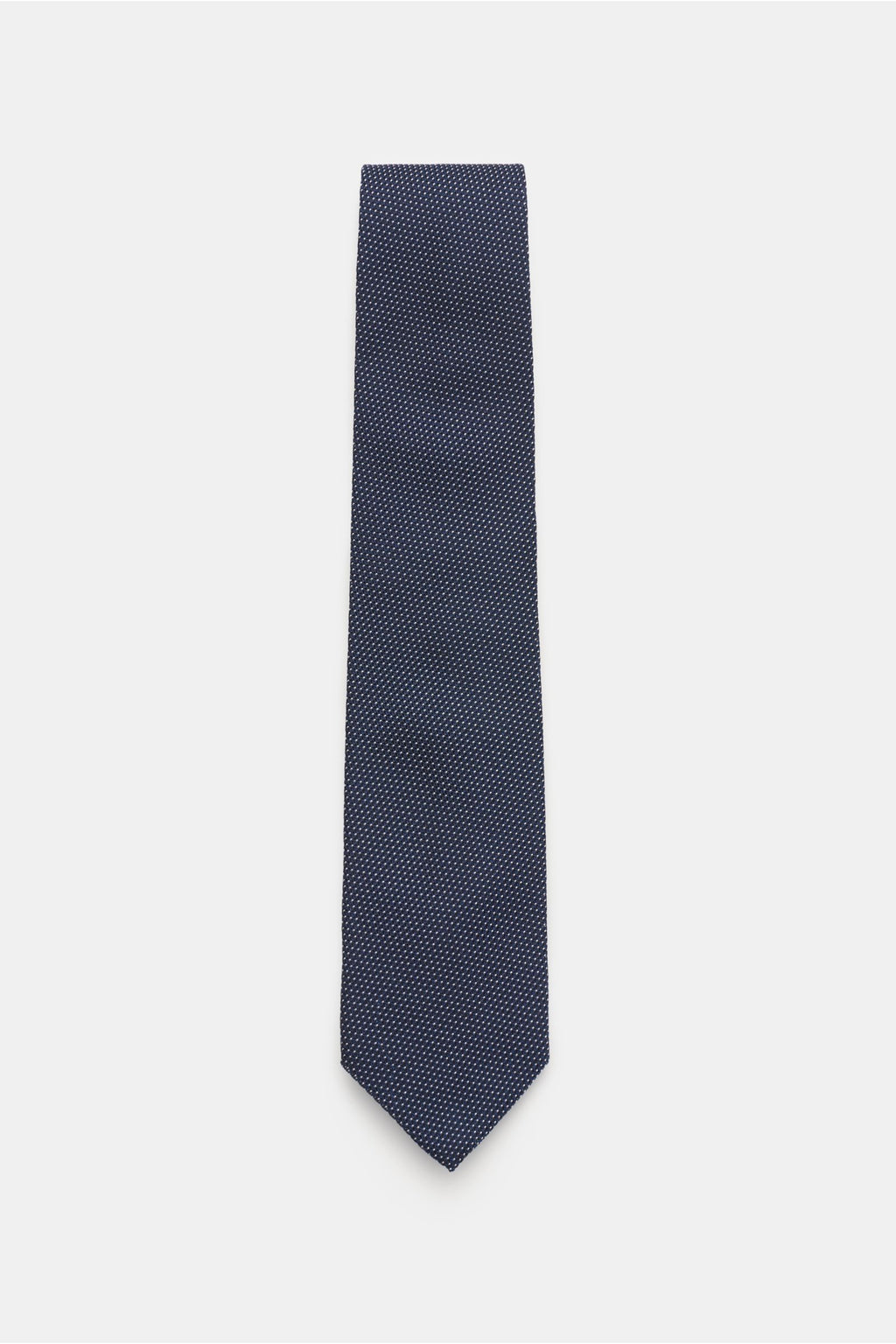 Bigi Silk tie 'Laos' navy/black/white dotted - dotted