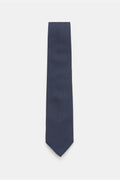 Bigi Silk tie 'Laos' navy/black/white dotted - dotted