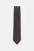Bigi Silk tie 'Laos' anthracite/black/white dotted - dotted