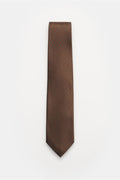 Bigi Silk tie 'Rio' - Dark brown