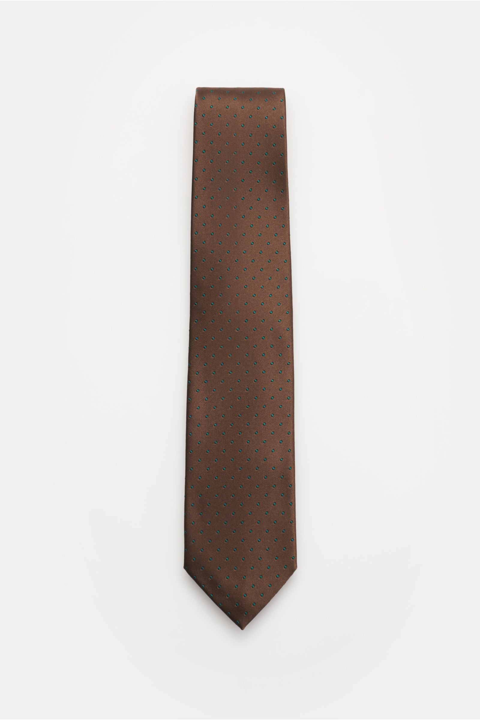 Bigi Silk tie 'Rio' - Dark brown