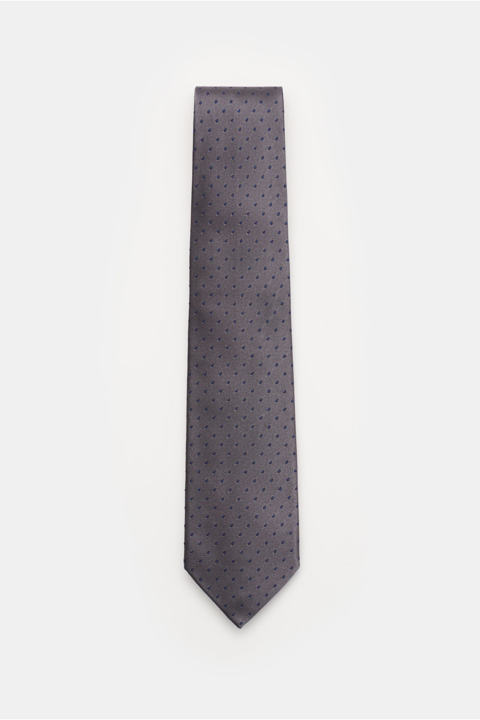 Bigi Silk tie 'Rio' - Dark grey