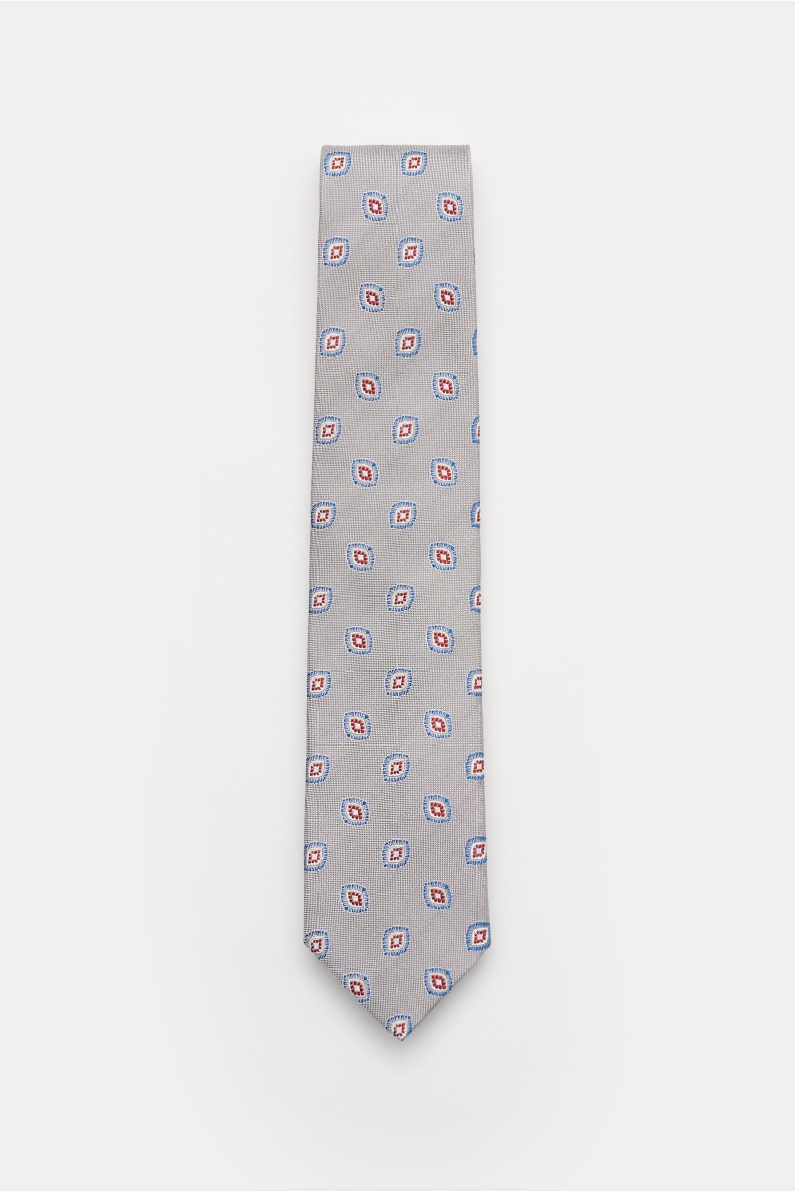 Bigi Silk tie 'Volga' grey// - Grey 2