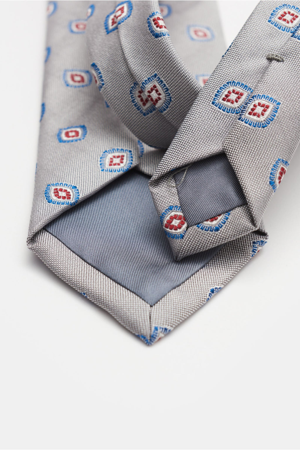 Bigi Silk tie 'Volga' grey// - Grey 2