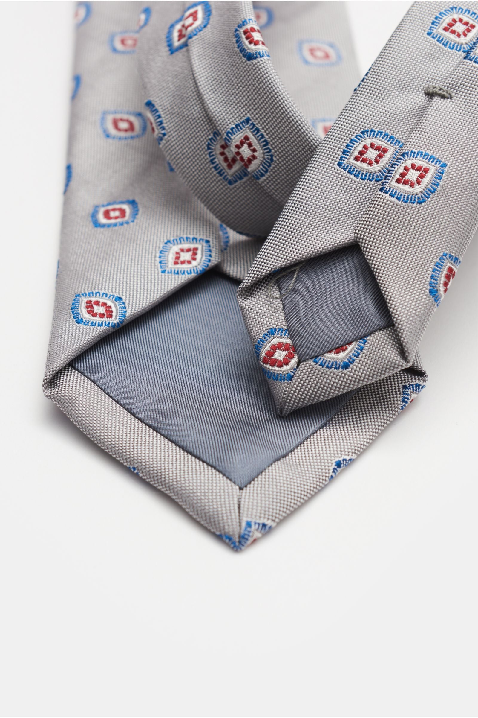 Bigi Silk tie 'Volga' grey// - Grey 2