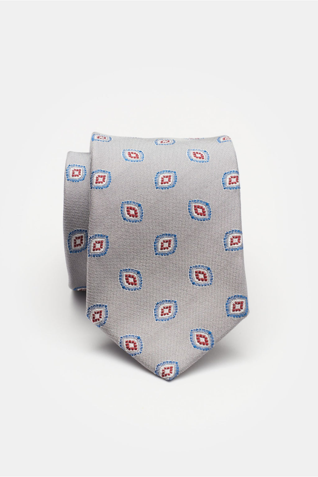 Bigi Silk tie 'Volga' grey// - Grey 2