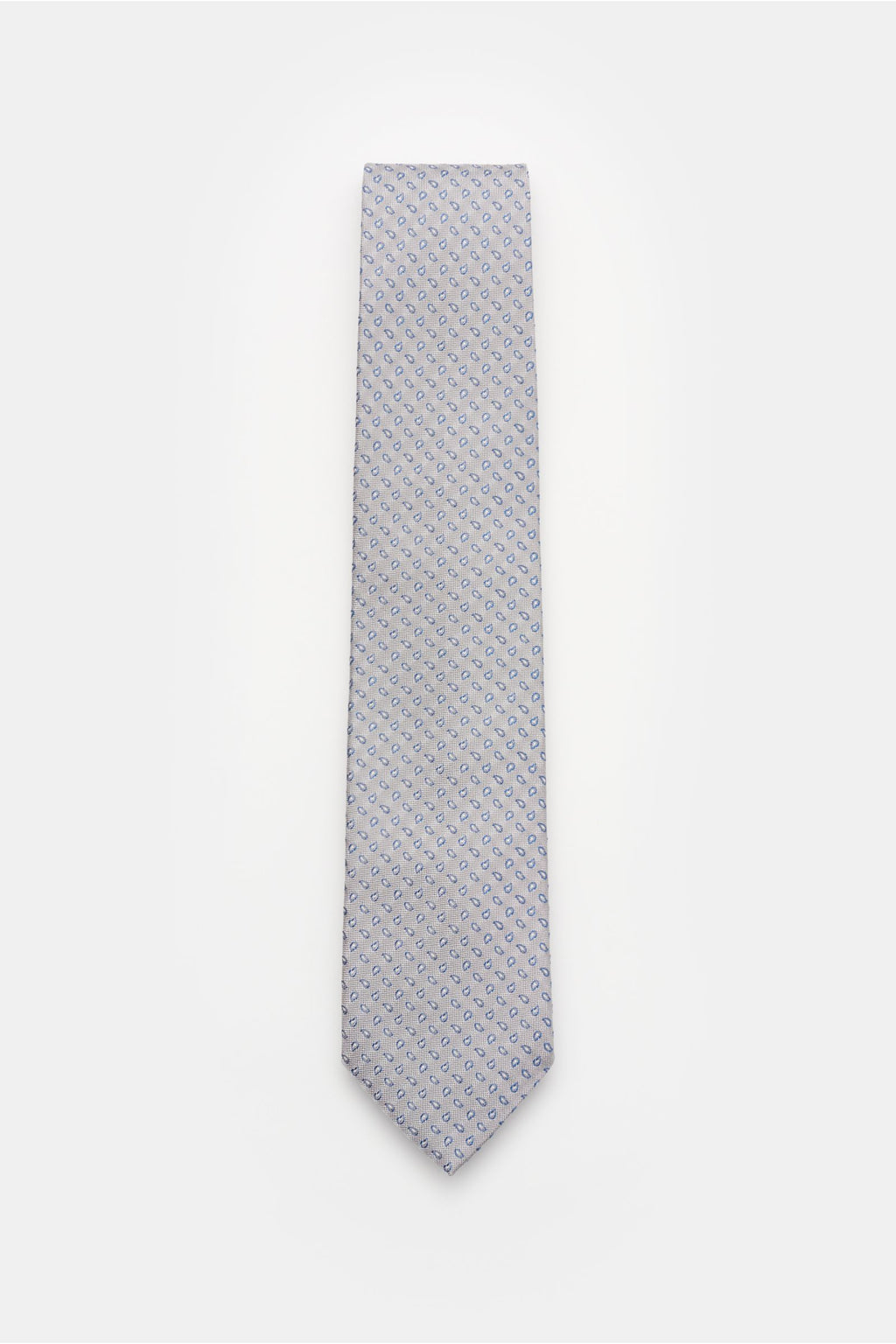 Bigi Silk tie 'Volga' grey// - Grey