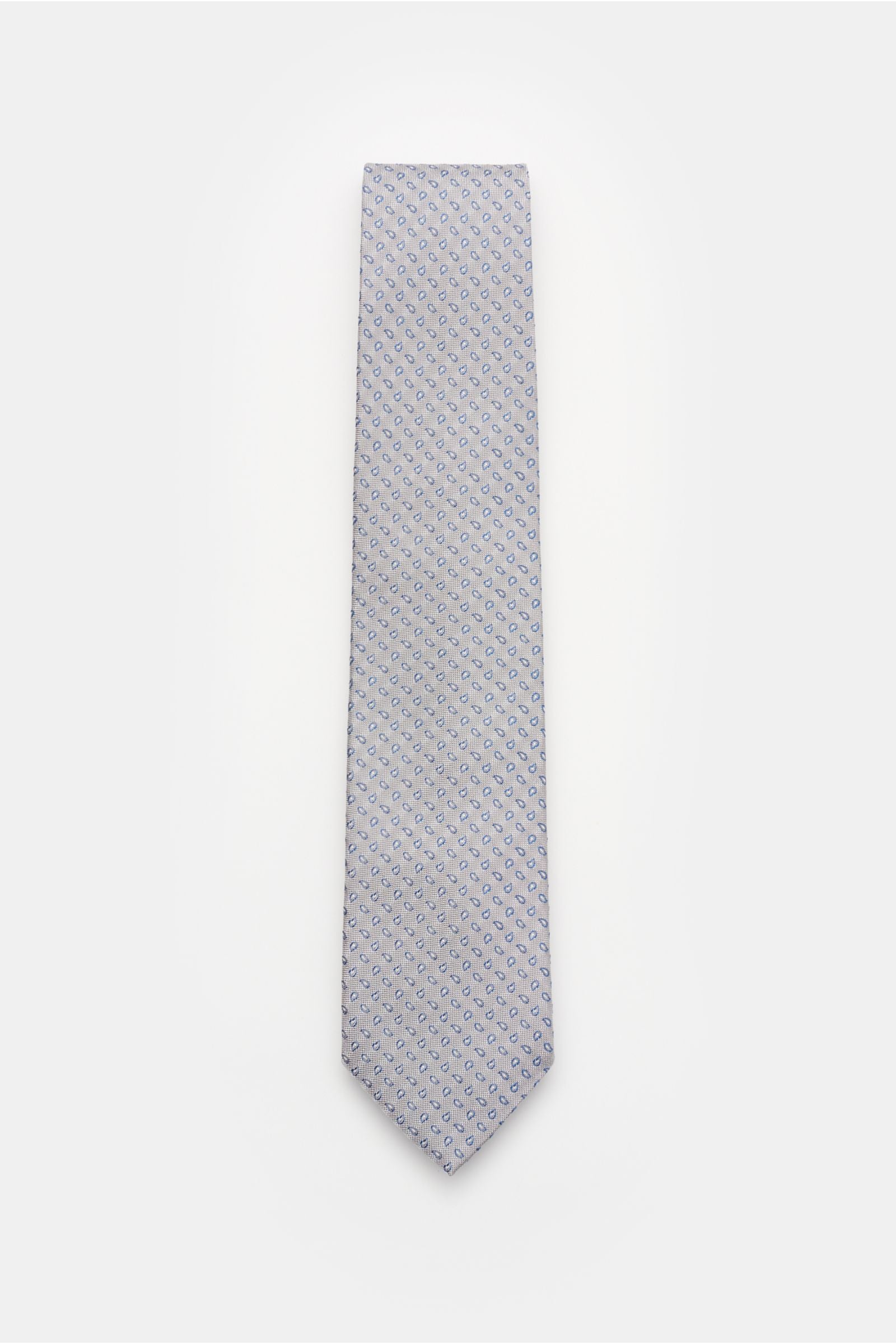 Bigi Silk tie 'Volga' grey// - Grey