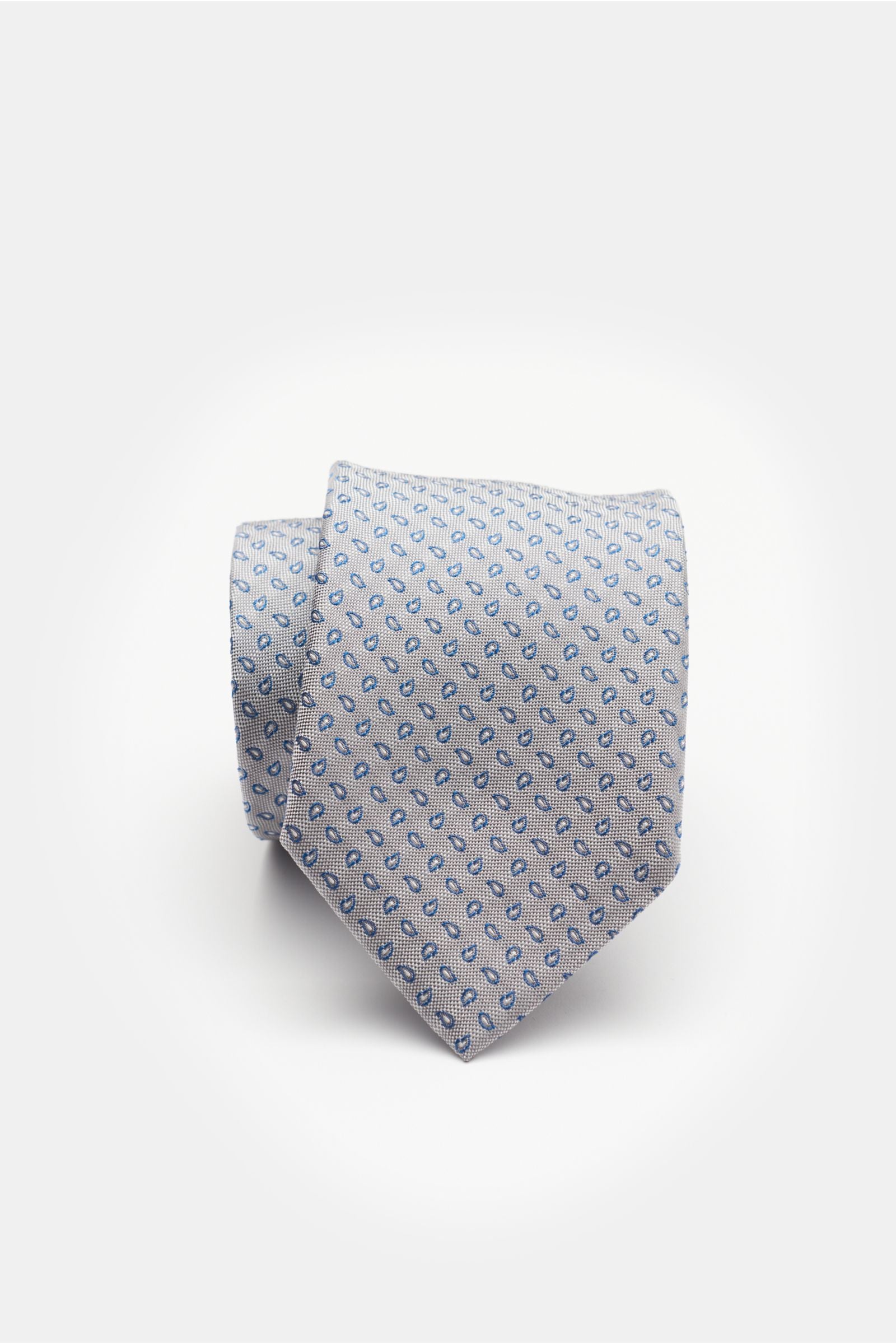 Bigi Silk tie 'Volga' grey// - Grey